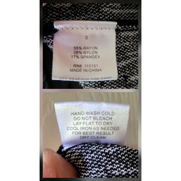 Romeo + Juliet Couture Women's Black & White Knit A-Line Mini Skirt- S - Picture 6 of 8